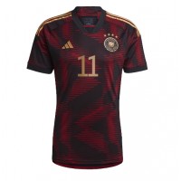 Deutschland Mario Gotze #11 Fußballbekleidung Auswärtstrikot WM 2022 Kurzarm